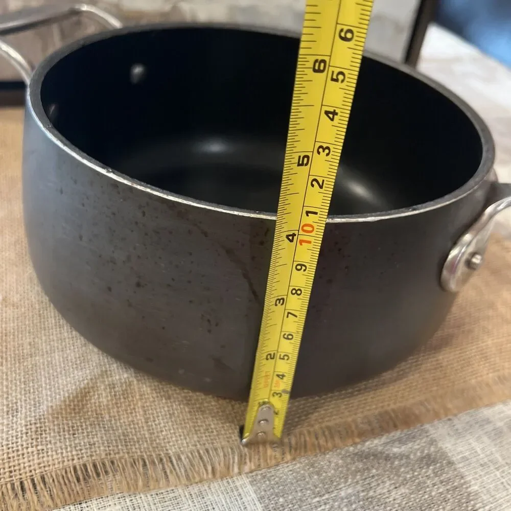 All-Clad Anodized Nonstick 3.5-Qt. Saucepan with Lid Used